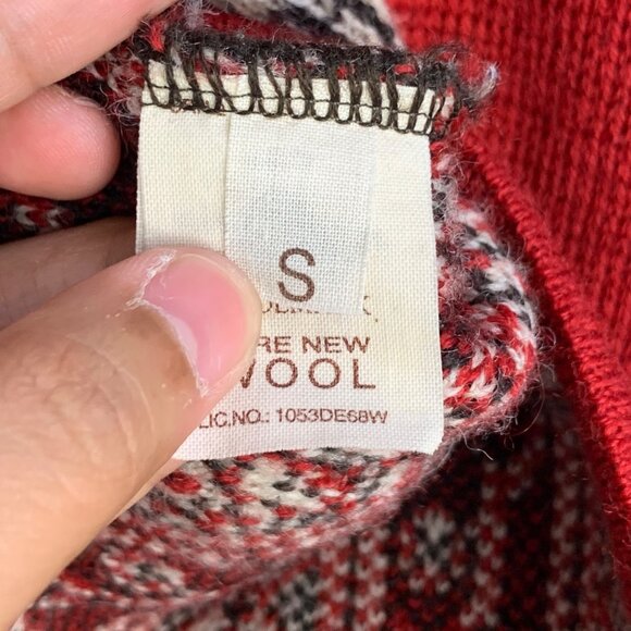 Vintage ODA Of Norway Wool Fair Isle Cardigan Sweater Metal Clasp S - Picture 10 of 14